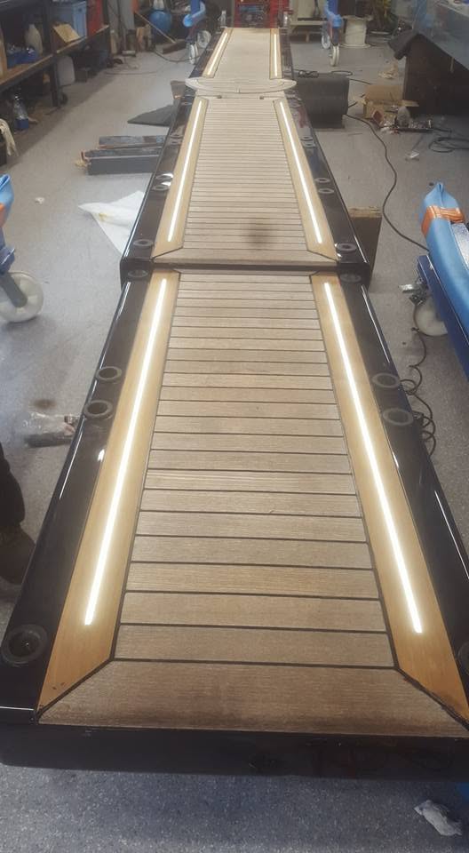 Teak & LED gangway