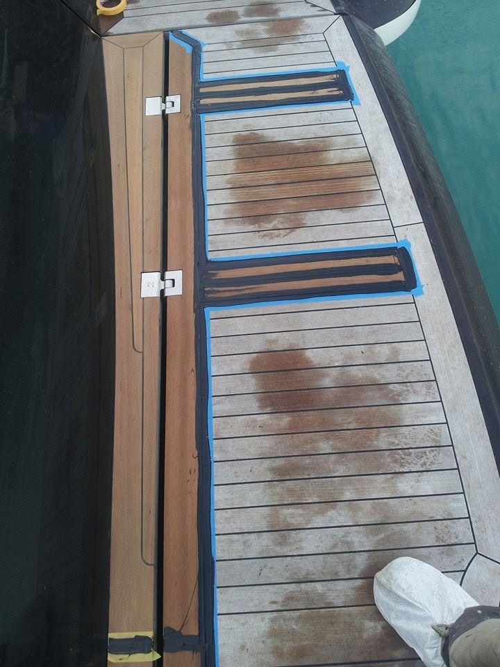 Aft deck & curved steps