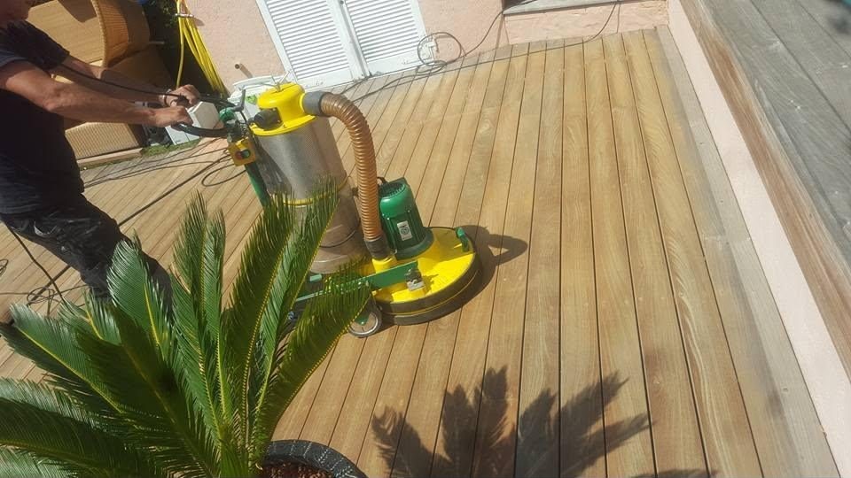 Terrace deck sanding & restoration
